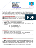 Curriculam Vitae: Oil & Gas Industries