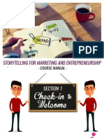 Storytelling For Marketing and Entrepreneurship: - Course Manual