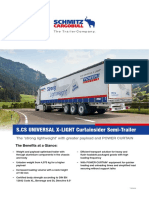 Brief Information SCS X-Light Curtainsider Semi-Trailer