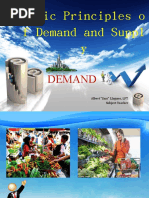 Basic Principles o F Demand and Suppl y