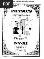 Nitin Vijay (NV) Sir 11TH Class Physics Notes Part-2 Iitians Career PDF