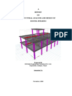 A ON Structural Analysis and Design of Hostel Building