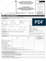 College Form Sample