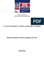 Pacto Por La Calidad Educativa, Distrito Educativo 0803