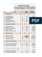 Presupuesto Multifamiliar Rodriguez