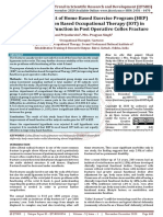 To Study The Effect of Home Based Exercise Program HEP Verses Institution Based Occupational Therapy IOT in Improving Hand Function in Post Operative Colles Fracture