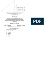 Reg. No.: Q.P. Code: (08 SC 14/11 CA 10/ 11 IT 09/11 CTG 11/ 11 SS 15/11 MM 12)