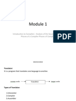 Introduction To Compilers - Analysis of The Source Program - Phases of A Compiler Phases of Compiler