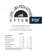 Louisiana Pizza Kitchen Catering Menu 1