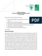 Geriatric Nursing Oral Revalida and Skills Demonstration Case Scenario