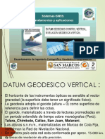 Semana 9-10 Datum - Control Vertical y Nivelacion Geodesica Doble Vista PDF