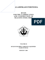 Biro Klasifikasi Indonesia: Rules For The Classification and Construction of Seagoing Steel Ships