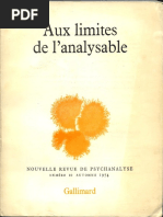 Segal 1972 D'un Système Délirant Comme Défense Contre La Résurgence D'une Situation Catastrophique