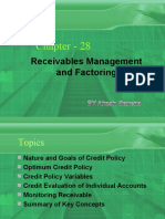 Chapter - 28: Receivables Management and Factoring