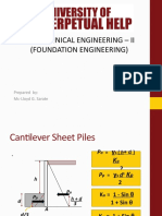 Geotechnical Engineering - Ii (Foundation Engineering) : Prepared By: Mc-Lloyd G. Sarate