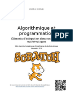 Cahier Algorithmique Et Programmation - Scratchcollegenovembre2016