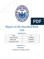 Report On The Standard Bank LTD.: Submitted by