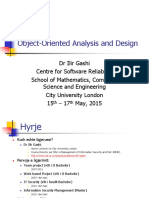 Object-Oriented Analysis and Design