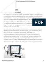 Pile Integrity Test Pile Integrity Test (Low Strain Impact Integrity Testing)