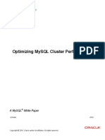 Optimizing Mysql Cluster Performance: A Mysql White Paper