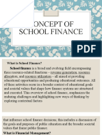 Concept of School Finance