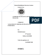 Analysis of Corporate Finance 2