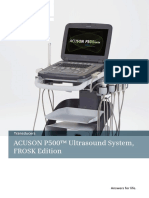 ACUSON P500™ Ultrasound System, FROSK Edition: Transducers