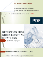 Module 2 DEDUCTION FROM GROSS ESTATE AND ESTATE TAX - Part 1