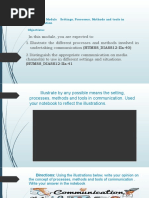 (Humss - Diass12-Iia-41: Quarter 2 - Module Settings, Processes, Methods and Tools in Communication Objectives