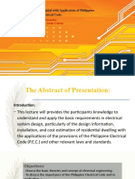 Electrical Design For Residential With Application of Philippine Electrical Code