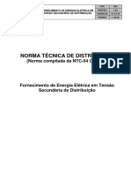 NTD 02 - Fornecimento de Energia Elétrica em Tensão Secundária de Distribuição PDF