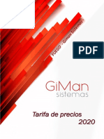 Tarifa de Fuego Giman Sistemas 2020 - Giman (Página 37)