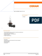 Product Datasheet: OSRAM ORIGINAL LINE - Halogen Headlight Lamps For Cars