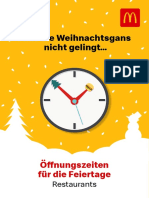 Falls Die Weihnachtsgans Nicht Gelingt... : Öff Nungszeiten Für Die Feiertage