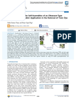 Flower-And Grass-Like Self-Assemblies of An Oleanane-Type Triterpenoid Erythrodiol: Application in The Removal of Toxic Dye From Water