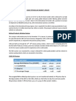 Cbod Petroelum Market Update Crude: Price Component PMS AGO LPG