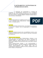 Catálogo de Instrumentos y Estrategias de Promoción de Venta