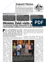 Minister Žekš Visits Australia: Australian Embassy Vienna