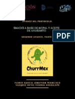 Avance Del Protocolo, Snacks A Base de Nopal y Aceite de Amaranto, Segundo Avance, Parte 1 (Equipo 1)