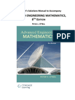 Solution Manual For Advanced Engineering Mathematics 8TH Edition