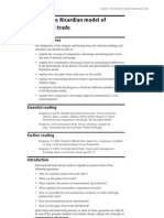 Chapter 1: The Ricardian Model of International Trade: Learning Objectives