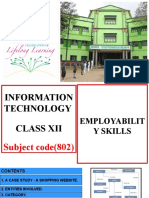 Information Technology (802) - Class 12 - Employability Skills - Unit 3 - Basic Ict Skills - IV - Session 1