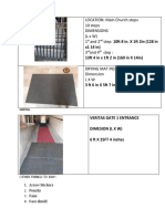 Location: Main Church Steps 10 Steps Dimensions (LXW) 1 and 2 Step: 10Ft 8 In. X 1Ft 2in (128 in 3 and 4 Step