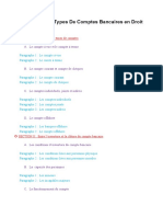 DROIT BANCAIRES / Les Comptes