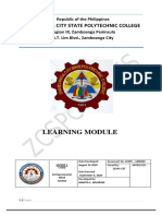 Learning Module: Zamboanga City State Polytechnic College