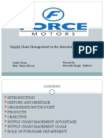 Supply Chain Management in The Automotive Industry: Present by Narendra Singh Rathore Guide Name Miss. Mona Ma'am