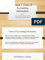 Users of Accounting Information