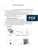 Bulk Density and Voids in Aggregates