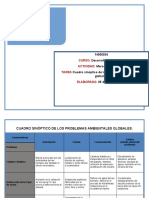 Cuadro Sinoptico de Los Problemas Ambientales Globales