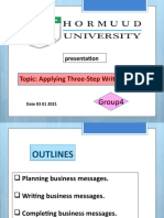 Topic: Applying Three-Step Writing Process: Group4